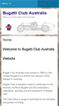 Mobile Screenshot of bugatticlubaustralia.com.au
